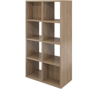 Стеллаж открытый Монолит Дублин 800x400x1500 Дуб кофейный37 ДБ30.37