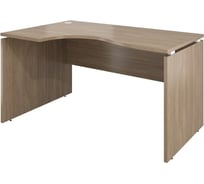 Стол криволинейный Монолит Дублин левый 1400x900x750 Дуб кофейный37 ДБ05.37