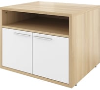 Тумба Монолит Дублин под оргтехнику (770x600x650) ( Акация лорка31/Белый30 ДБ18.33