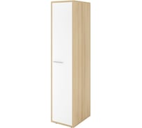 Шкаф Монолит Дублин для одежды узкий 430x570x1980 Акация лорка31/Белый30 ДБ25.33