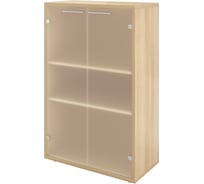 Шкаф Монолит Дублин низкий 800x400x1250 стекло сатин Акация лорка31 ДБ49.31