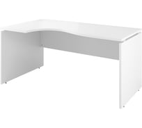 Стол криволинейный Монолит Дублин левый 1600x900x750 Белый30 ДБ06 ДБ06.30