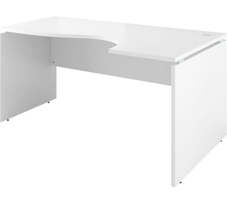 Стол криволинейный Монолит Дублин правый 1600x900x750 Белый30 ДБ08 ДБ08.30