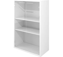 Шкаф Монолит Дублин низкий 800x400x1250 стекло прозрачное Белый30 ДБ53 ДБ53.30