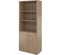 Шкаф Монолит Дублин высокий 3 откр. полки 800x400x1980 Дуб кофейный37 ДБ41.37