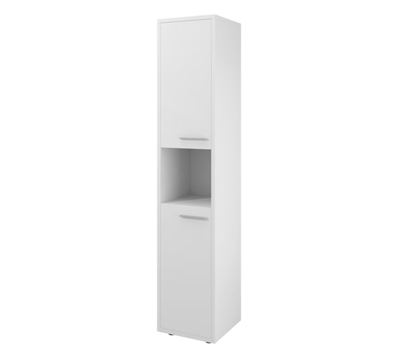 Высокая закрытая колонка Монолит 430x400x1980 белый 30 ДБ97.30
