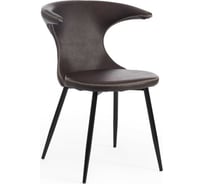 Стул Tetchair FLAIR 9020 экокожа/металл, 60x56x78 см, коричневый 1/черный, 4 шт 15165