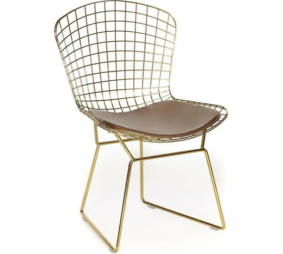 Стул Tetchair BAZALT DC5079 с подушкой металл, 49,5x46,5x81,5 см, золотой гальваник 13411 1