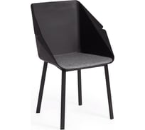 Стул Tetchair 2 шт DORO (mod. 8088) пластик/металл/ткань, 61,5x55x46x89 см, Black (Черный) / Grey 15530