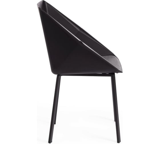 Стул Tetchair 2 шт DORO (mod. 8088) пластик/металл/ткань, 61,5x55x46x89 см, Black (Черный) / Grey 15530
