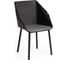 Стул Tetchair 2 шт DORO (mod. 8088) пластик/металл/ткань, 61,5x55x46x89 см, Black (Черный) / Grey 15530 1