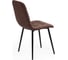 Стул Tetchair CHILLY MAX велюр/металл, 45x54x90 см, 2 шт коричневый 09/черный 15829 3