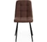 Стул Tetchair CHILLY MAX велюр/металл, 45x54x90 см, 2 шт коричневый 09/черный 15829 5