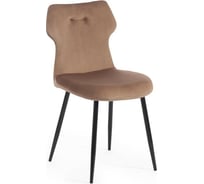 Стул Tetchair ROBOCOP DC0128 вельвет/металл, 57x46x85 см, коричневый HLR11/черный 4 шт 15168