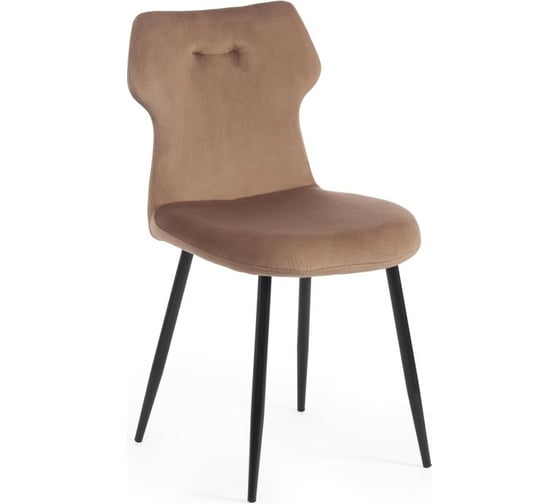 Стул Tetchair ROBOCOP DC0128 вельвет/металл, 57x46x85 см, коричневый HLR11/черный 4 шт 15168 1