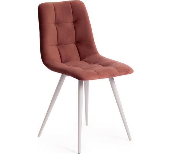 Стул Tetchair CHILLY 7095-1 ткань/металл, 45x53x88 см, высота до сиденья 50 см, коралловый, 4 шт 17239 1