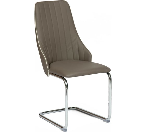 Стул Tetchair FRATELLI 8415 металл/экокожа/хром, 44x62x97x47см, пепельно-коричневый, 4 шт 11426