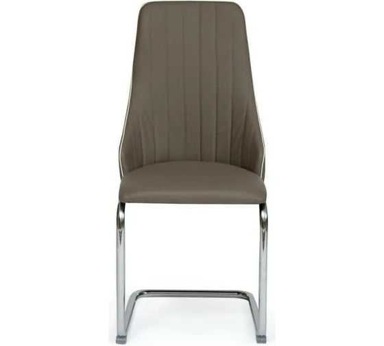 Стул Tetchair FRATELLI 8415 металл/экокожа/хром, 44x62x97x47см, пепельно-коричневый, 4 шт 11426