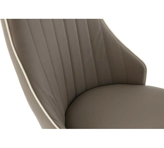 Стул Tetchair FRATELLI 8415 металл/экокожа/хром, 44x62x97x47см, пепельно-коричневый, 4 шт 11426