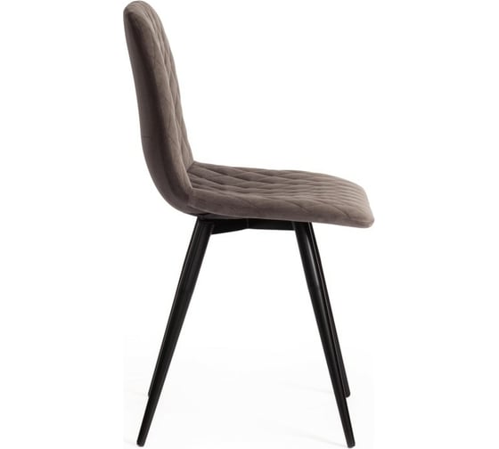 Стул Tetchair CHILLY X 7096-1 ткань/металл, 45x53x88 см, высота до сиденья 50 см, темно-серый, 4 шт 17252