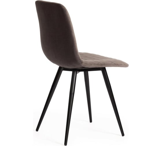Стул Tetchair CHILLY X 7096-1 ткань/металл, 45x53x88 см, высота до сиденья 50 см, темно-серый, 4 шт 17252