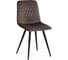 Стул Tetchair CHILLY X 7096-1 ткань/металл, 45x53x88 см, высота до сиденья 50 см, темно-серый, 4 шт 17252 1