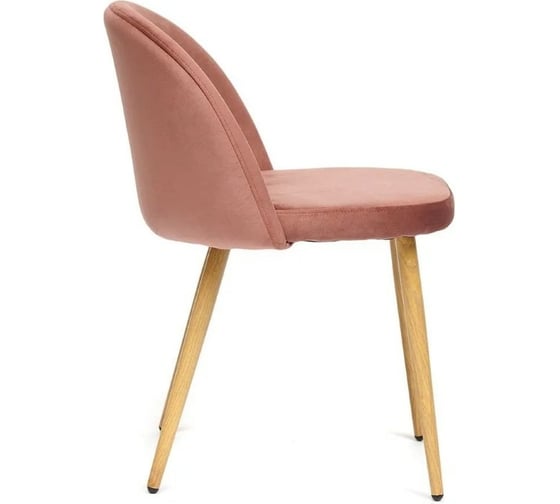 Стул Tetchair MELODY 4997 металл/вельвет, 52x49x78 см, коралловый/натуральное дерево, 4 шт 12667