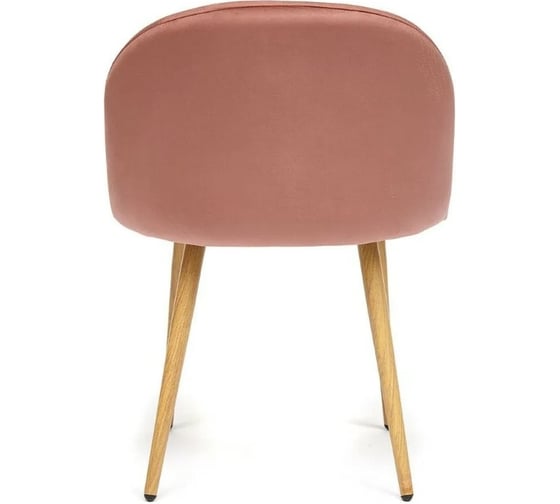 Стул Tetchair MELODY 4997 металл/вельвет, 52x49x78 см, коралловый/натуральное дерево, 4 шт 12667