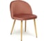 Стул Tetchair MELODY 4997 металл/вельвет, 52x49x78 см, коралловый/натуральное дерево, 4 шт 12667 1