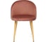 Стул Tetchair MELODY 4997 металл/вельвет, 52x49x78 см, коралловый/натуральное дерево, 4 шт 12667 2