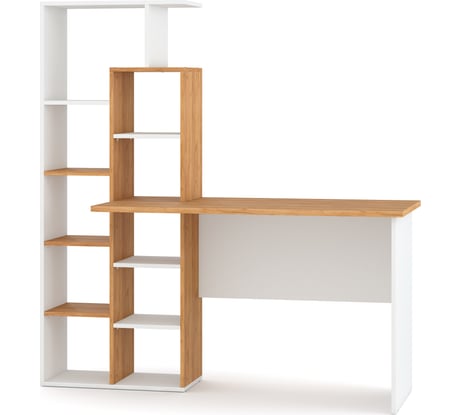 Компьютерный стол Атмосфера Вентура дуб крафт золотой/белый 00-00000643