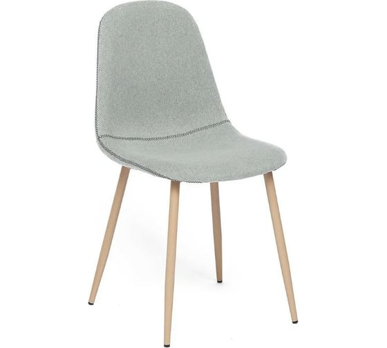 Стул Tetchair BREEZE 5192 металл, ткань, 45x53x87x49 см, серый/бук, G022-17 15403