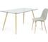 Стул Tetchair BREEZE 5192 металл, ткань, 45x53x87x49 см, серый/бук, G022-17 15403 7