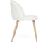 Стул Tetchair MELODY 7003 металл, ткань, 46x47x77x52 см, белый плюш/бук 15404 3