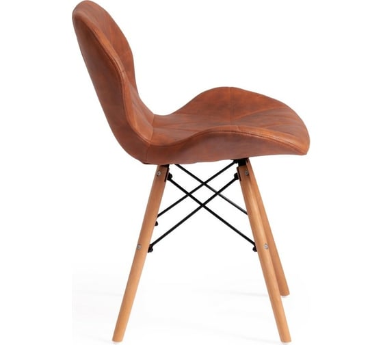 Стул Tetchair STUTTGART (mod. 74) / 1 шт. в упаковке экокожа/дерево береза/металл, 50x47x73 см, 17224