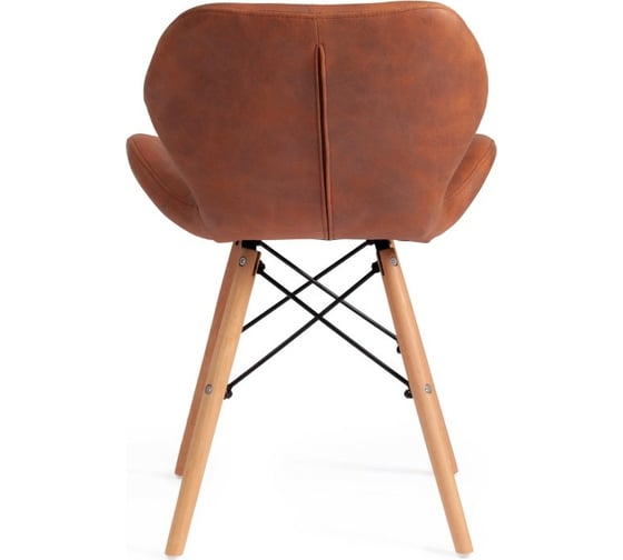 Стул Tetchair STUTTGART (mod. 74) / 1 шт. в упаковке экокожа/дерево береза/металл, 50x47x73 см, 17224