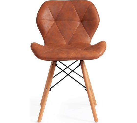 Стул Tetchair STUTTGART (mod. 74) / 1 шт. в упаковке экокожа/дерево береза/металл, 50x47x73 см, 17224