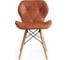 Стул Tetchair STUTTGART 74 экокожа/дерево береза/металл, 50x47x73 см, античный коричневый, 4 шт 15211 5
