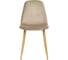 Стул Tetchair BREEZE 4724 металл/вельвет, 44x48x87 см, серо-бежевый/натуральное дерево, 4 шт 12670 2
