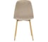 Стул Tetchair BREEZE 4724 металл/вельвет, 44x48x87 см, серо-бежевый/натуральное дерево, 4 шт 12670 4