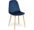 Стул Tetchair BREEZE 4724 металл/вельвет, 44x48x87 см, темно-синий/натуральное дерево, 4 шт 12661 1
