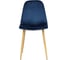 Стул Tetchair BREEZE 4724 металл/вельвет, 44x48x87 см, темно-синий/натуральное дерево, 4 шт 12661 2