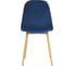 Стул Tetchair BREEZE 4724 металл/вельвет, 44x48x87 см, темно-синий/натуральное дерево, 4 шт 12661 4