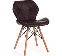 Стул Tetchair STUTTGART 74 экокожа/дерево береза/металл, 50x47x73 см 17226