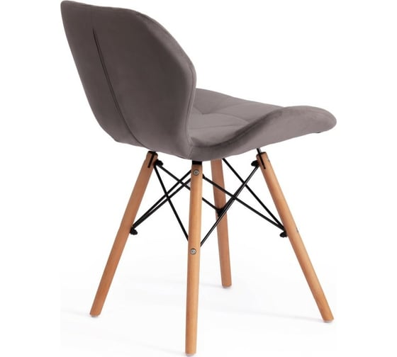 Стул Tetchair STUTTGART 74 вельвет/дерево береза / металл, 50x47x73 см 17222
