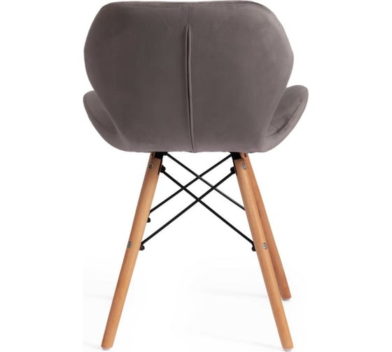 Стул Tetchair STUTTGART 74 вельвет/дерево береза / металл, 50x47x73 см 17222