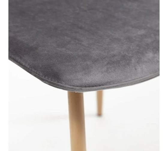 Стул Tetchair STORM 807 металл/вельвет, 46x53x87x49 см, серый/бук, G062-40 15339
