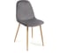 Стул Tetchair STORM 807 металл/вельвет, 46x53x87x49 см, серый/бук, G062-40 15339 1