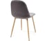Стул Tetchair STORM 807 металл/вельвет, 46x53x87x49 см, серый/бук, G062-40 15339 3