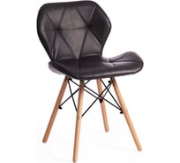 Стул Tetchair STUTTGART 74 экокожа/дерево береза/металл, 50x47x73 см, серый 22, 4 шт 15206